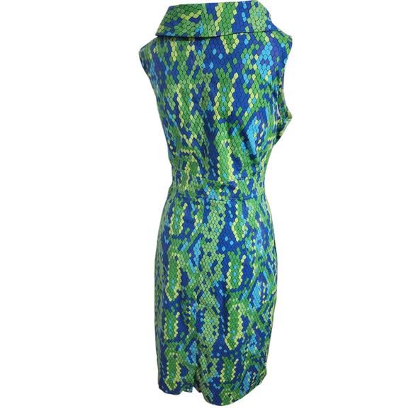 Lilly Pulitzer Lulu Dress Show Me Some Skin Prep Green Snakeskin Print Size 6 - Picture 6 of 12